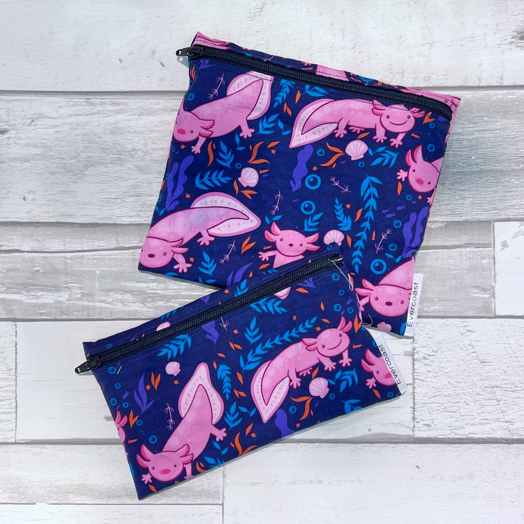 Axolotl Reusable Snack Bag Set