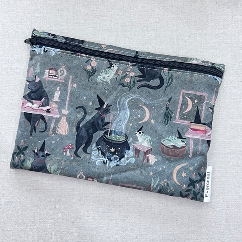 Witchy Cat XL Bag/Makeup Bag