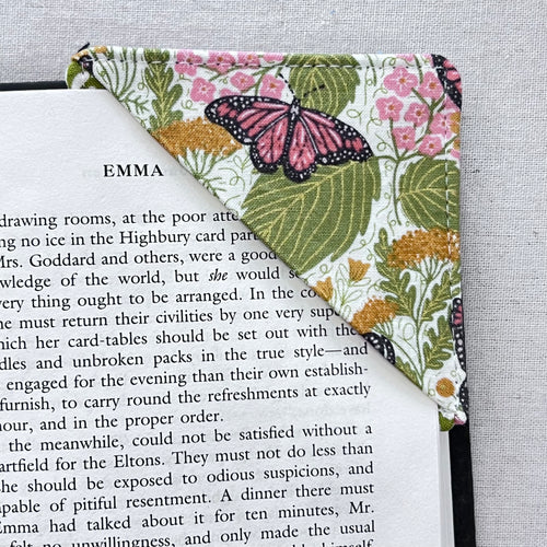 Bee Garden Butterflies Corner Bookmark