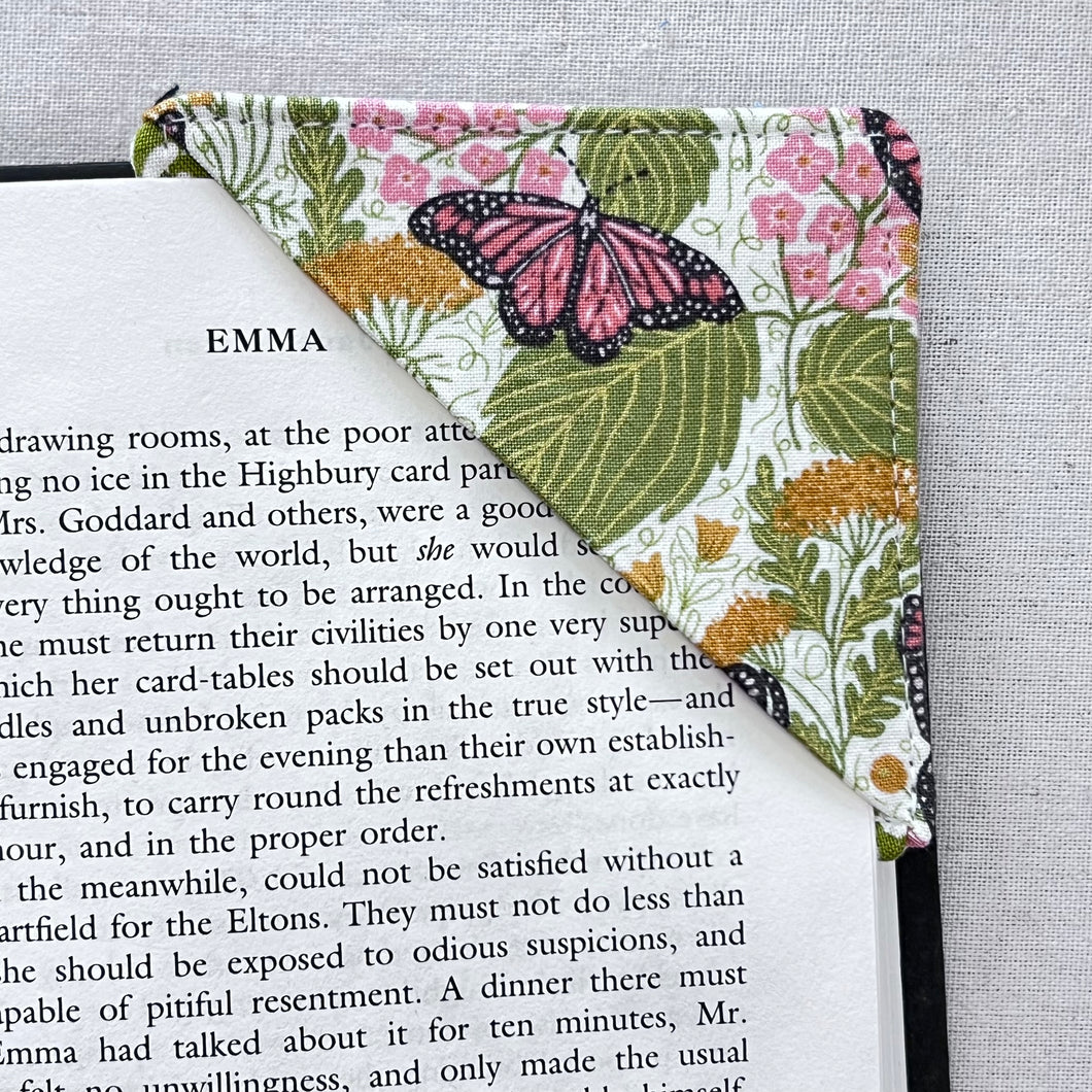 Bee Garden Butterflies Corner Bookmark