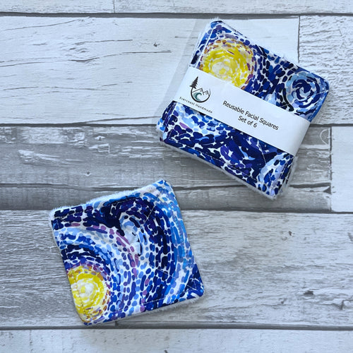 Starry Night Reusable Facial Squares