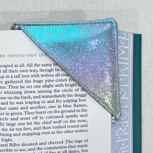Multi Color Silver Corner Bookmark