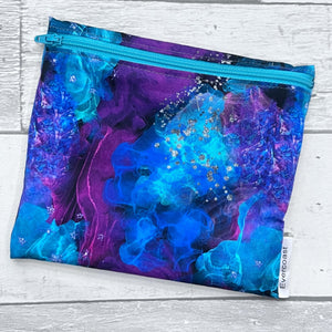 Blue and Purple Ink Blots Reusable Sandwich Bag