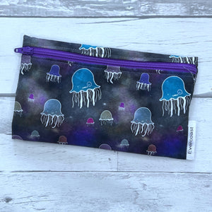 Jellyfish on Purple Reusable Snack Bag