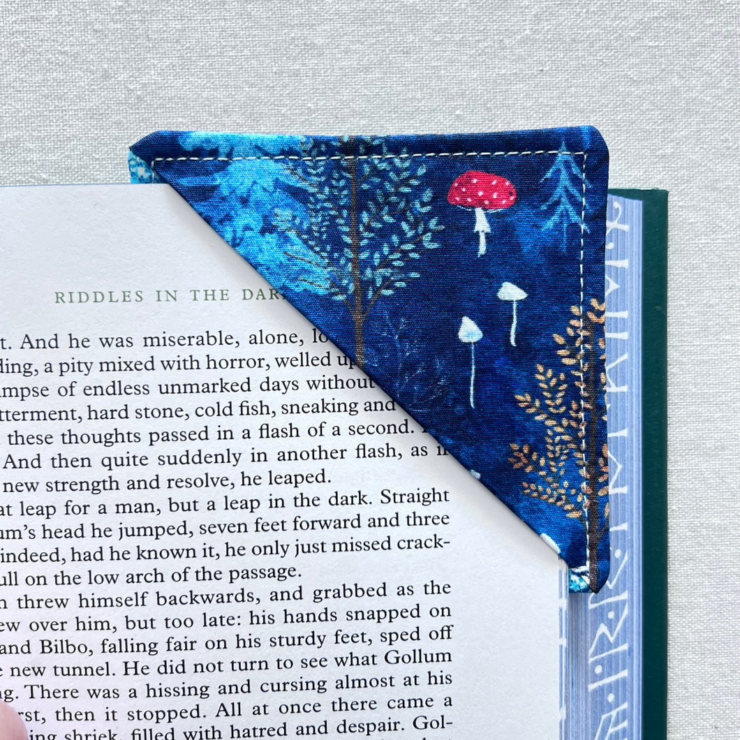 Mushroom Woodland Corner Bookmark