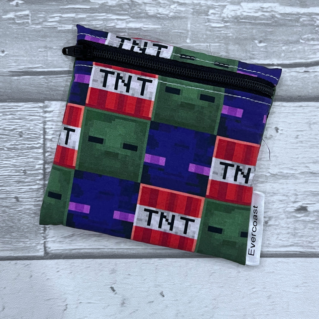 MC TNT Block Reusable Mini Snack Bag
