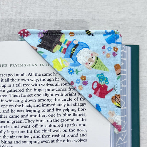 Spring Gnomes Corner Bookmark