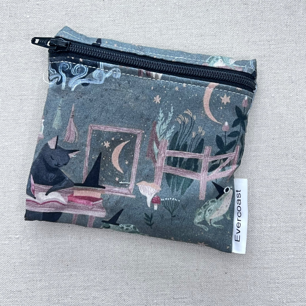 Witchy Cat Reusable Mini Snack Bag