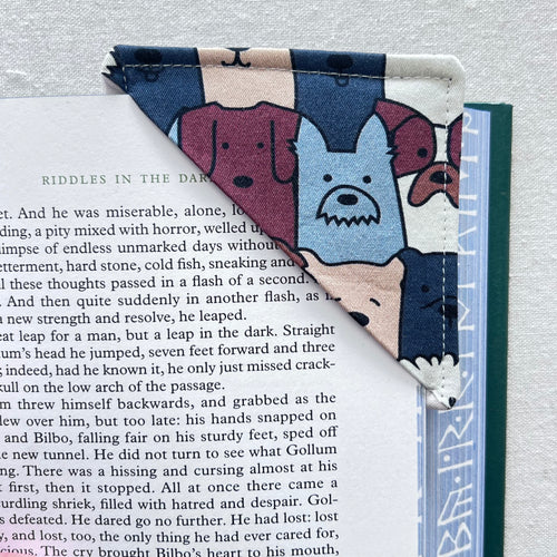 Stacked Dogs Corner Bookmark