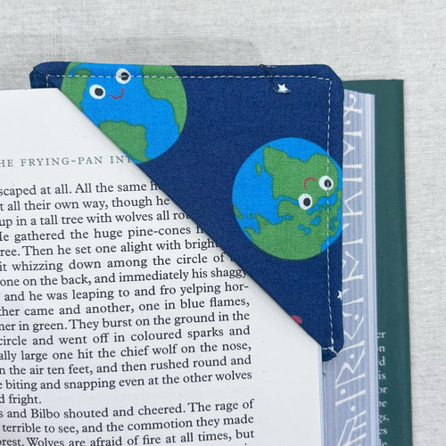 Smiling Earth Corner Bookmark