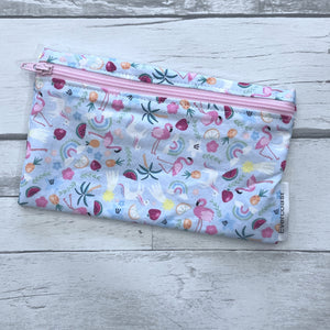 Summer Flamingos Reusable Snack Bag