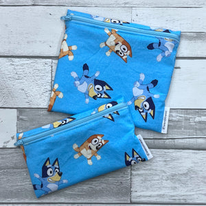 Blue Heeler Sisters Reusable Snack Bag Set
