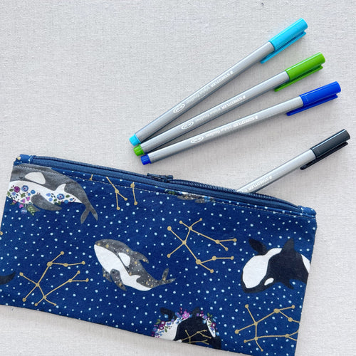 Cosmic Whale Pencil Case