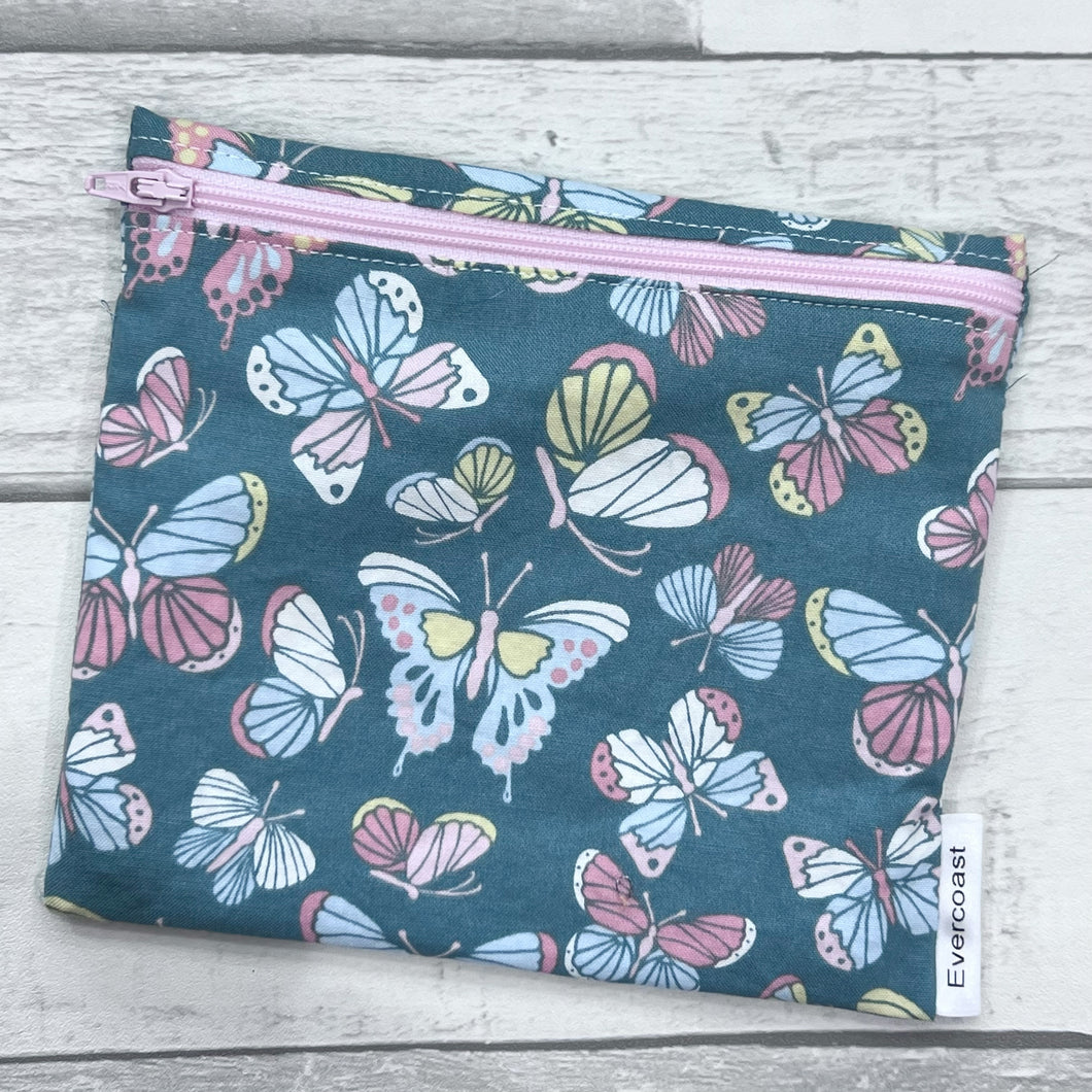 Butterflies on Sage Reusable Sandwich Bag