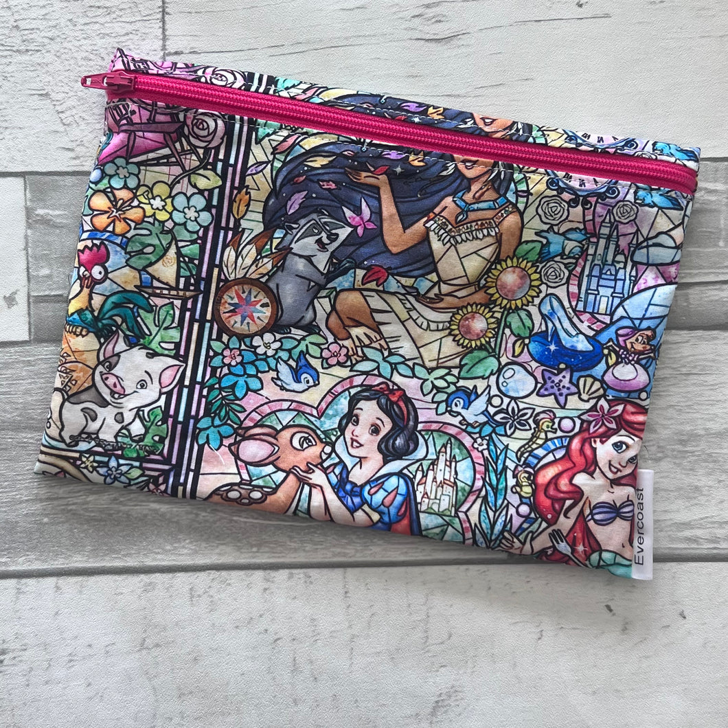 Stained Glass Princess XL Bag/Makeup Bag