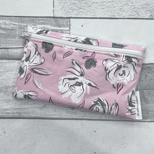 All is Well Pink Floral Reusable Snack Bag