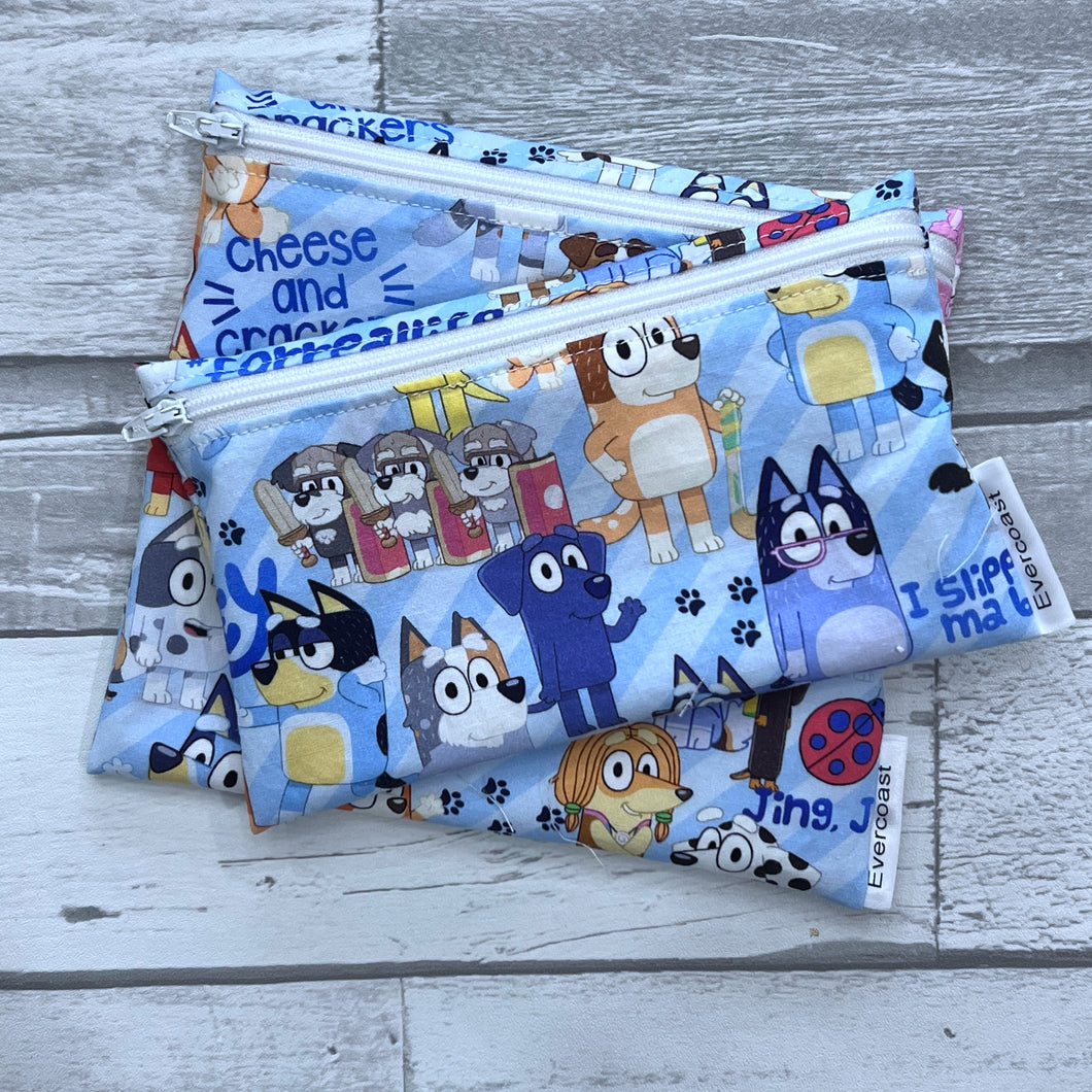 Blue Heeler and Friends Reusable Snack Bag Set
