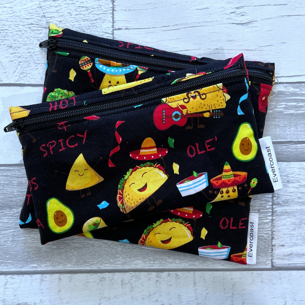 Fiesta Time Reusable Snack Bag Set