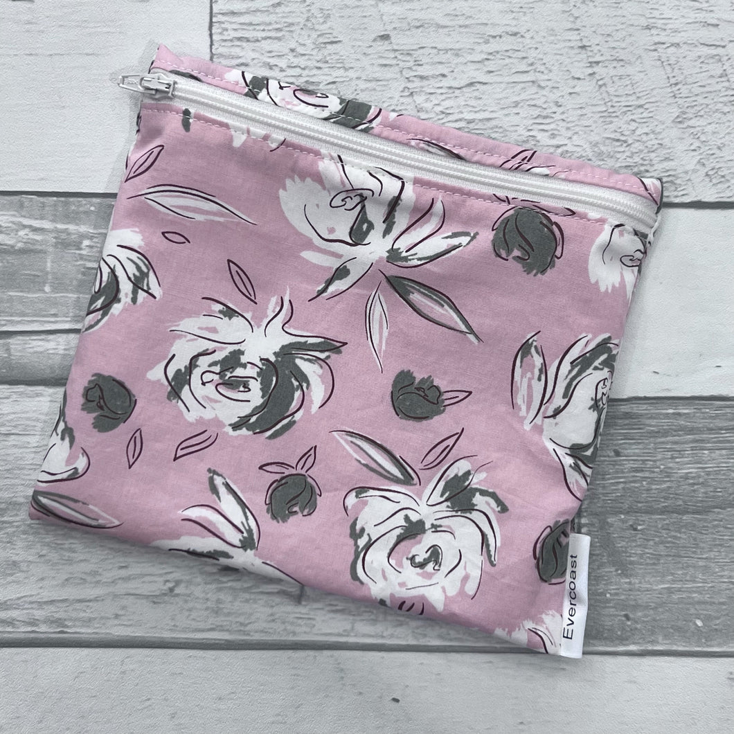 All is Well Pink Floral Reusable Sandwich Bag