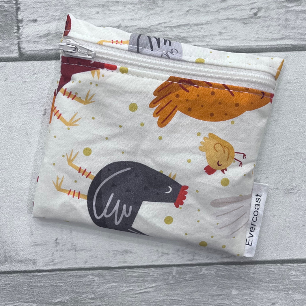 Cream Chickens Reusable Mini Snack Bag