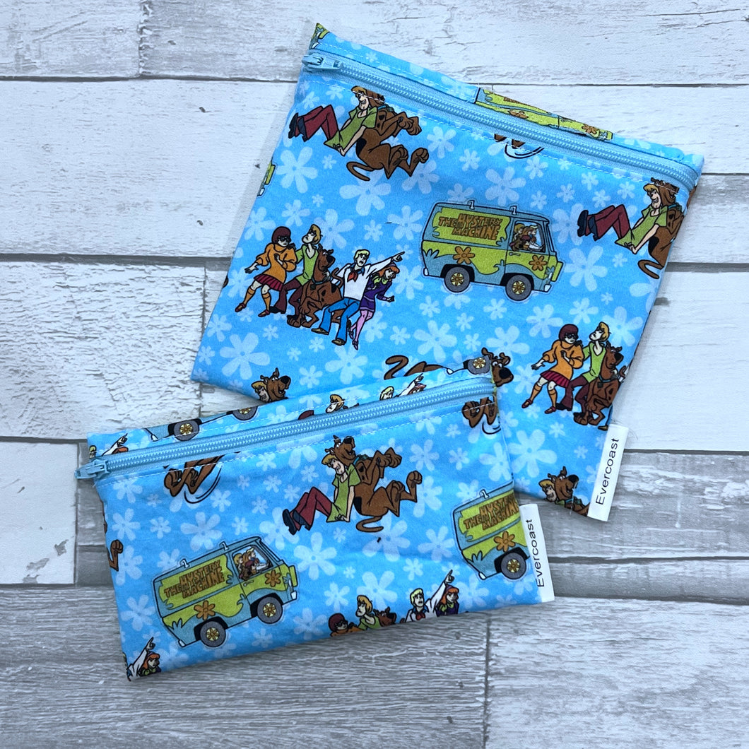 Scoob on Blue Reusable Snack Bag Set