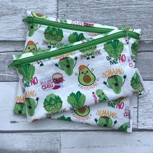 Veggie Puns Reusable Snack Bag Set
