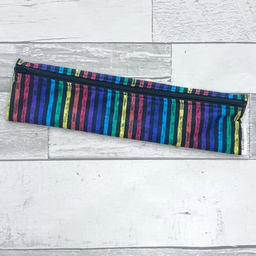 Rainbow Stripes Reusable Straw/Utensil Bag