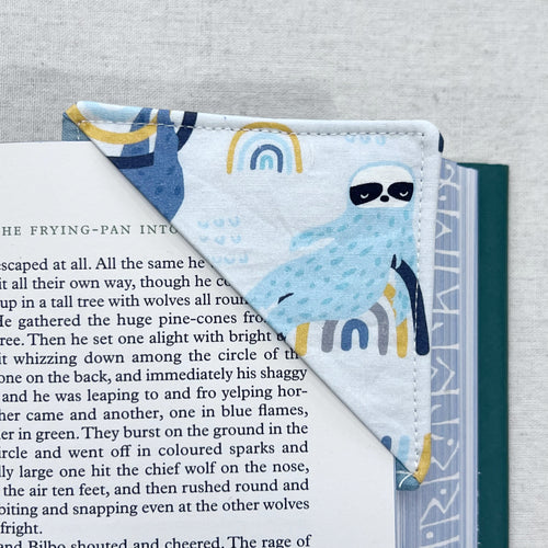 Rainbow Sloth Corner Bookmark