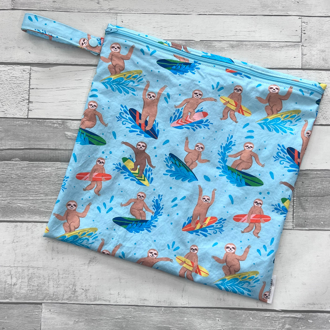 Surfing Sloths Medium Wet Bag