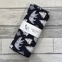 Load image into Gallery viewer, Black Woodland Unpaper Towels - Set of 4