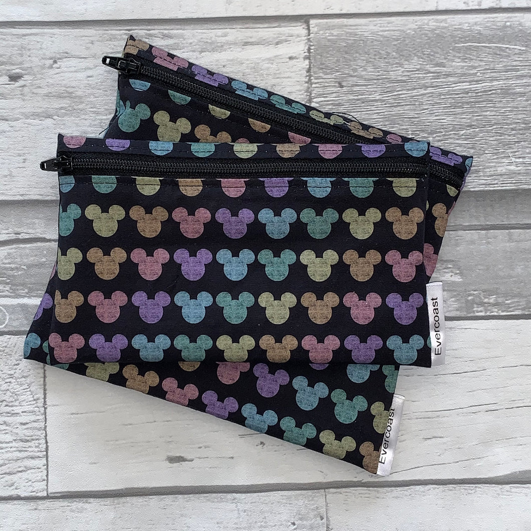 Pastel Ears Reusable Snack Bag Set