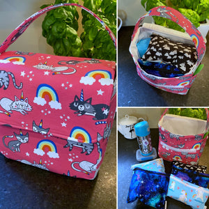 PREORDER - Large Boxy Insulated Lunch Bag with Snack Bag