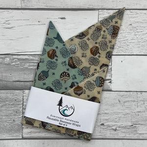 Acorns Beeswax Wraps – Classic Set of 3