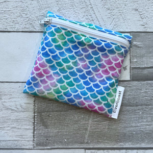 Pastel Mermaid Scales Reusable Mini Snack Bag