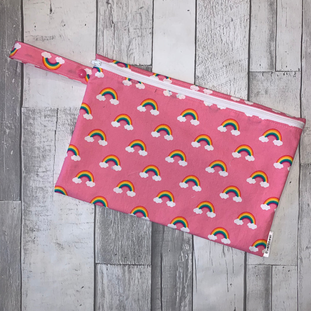 Pink Rainbows Small Wet Bag