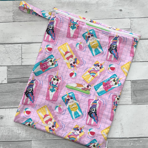 Sunbathing Unicorns Large Wet Bag
