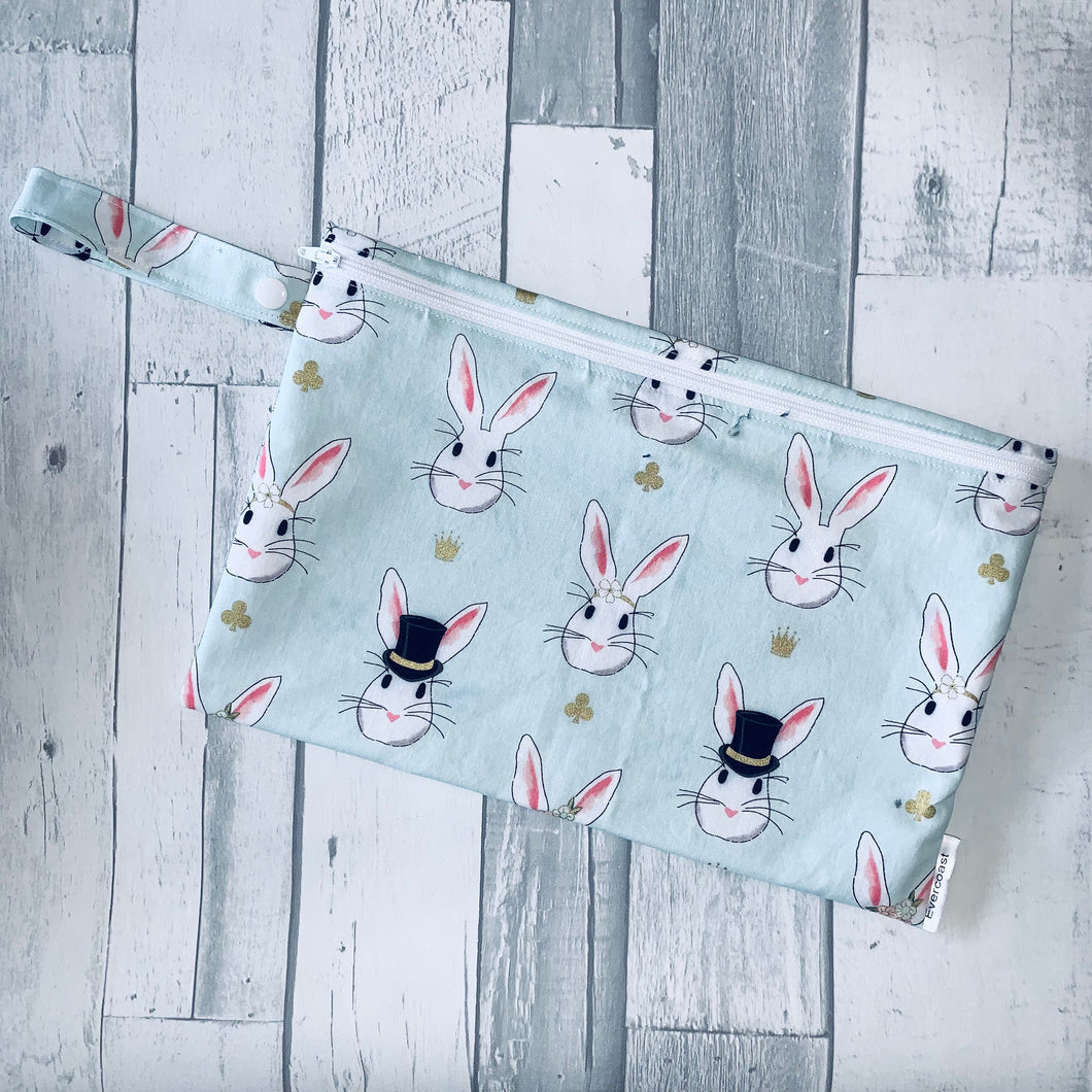 Fancy Bunny Faces Small Wet Bag