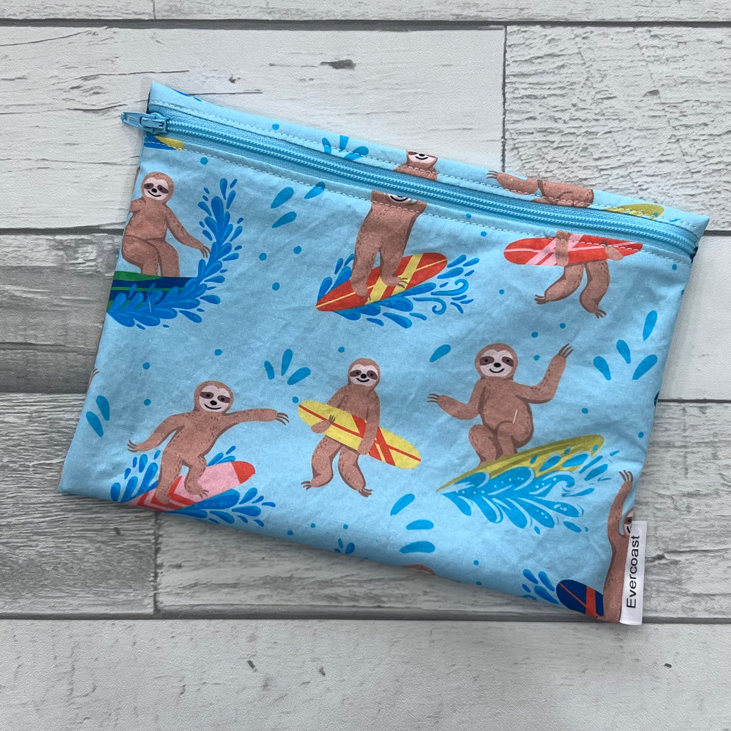 Surfing Sloths XL Bag/Makeup Bag