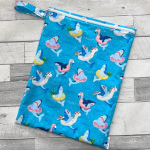 Pool Floaty Sharks Large Wet Bag