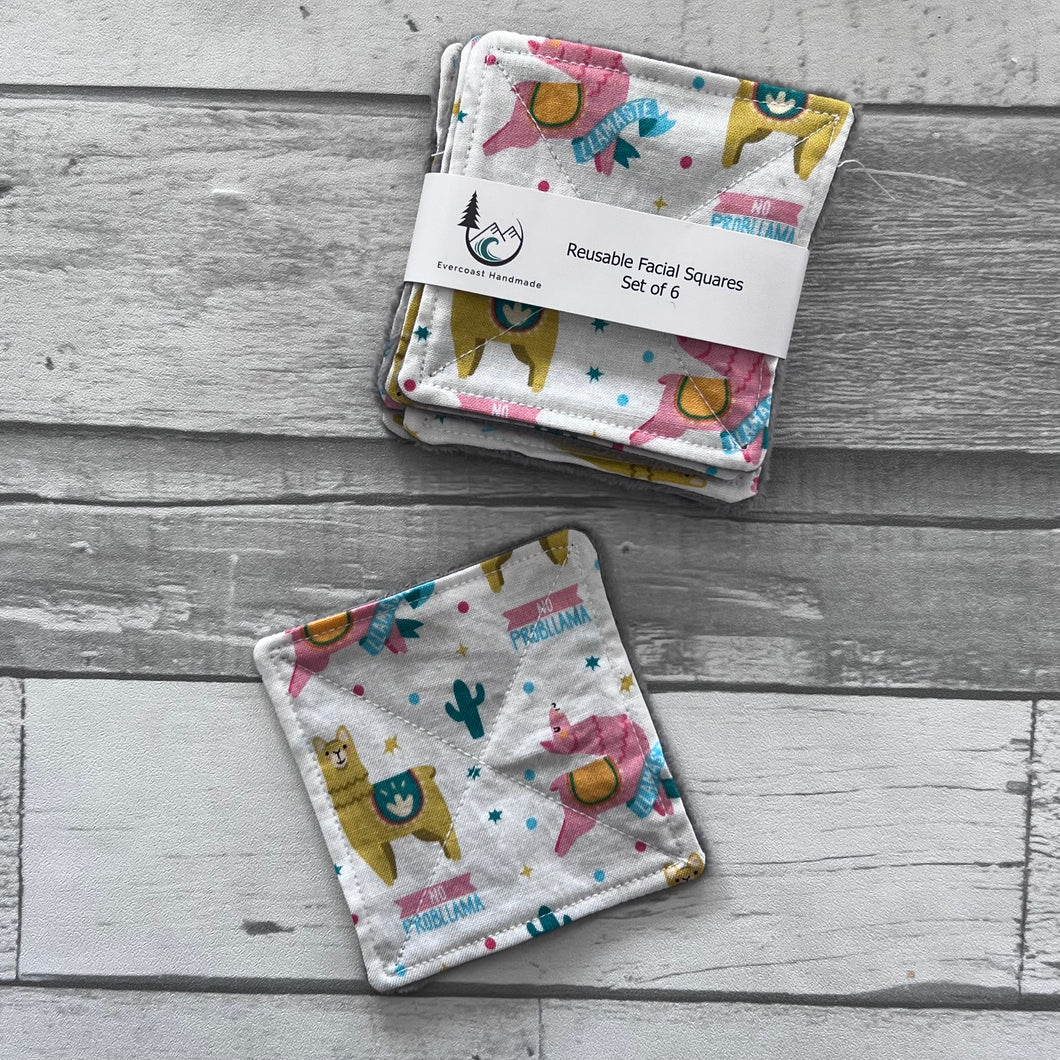 No Probllama Reusable Facial Squares