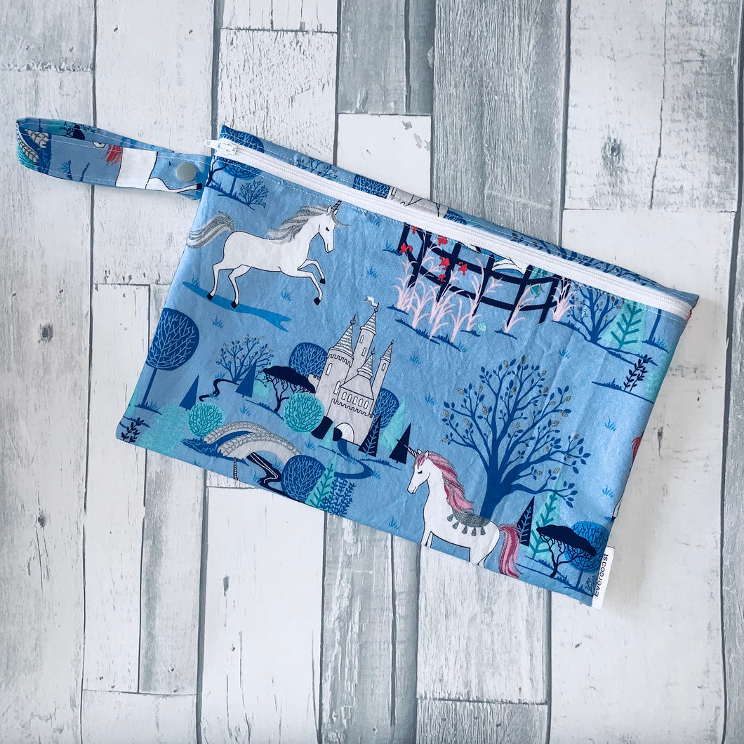 Periwinkle Unicorn Small Wet Bag