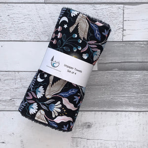 Midnight Owl Unpaper Towels - Set of 4