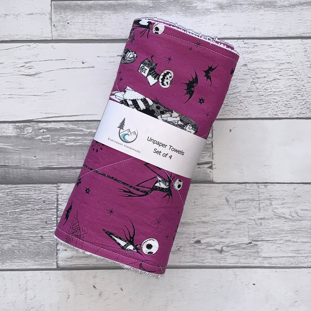 Purple NBC Unpaper Towels - Set of 4