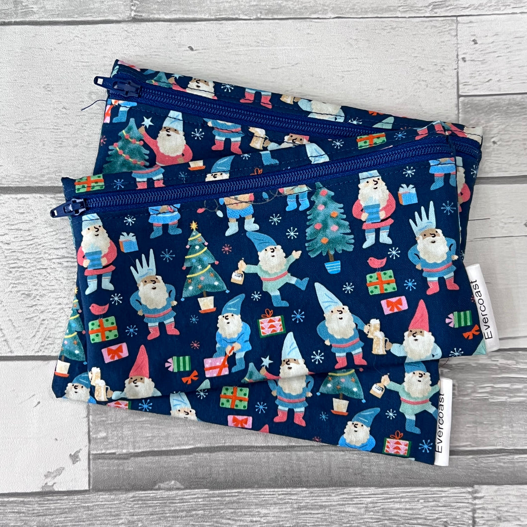 Holiday Gnome Reusable Snack Bag Set