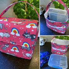 Load image into Gallery viewer, PREORDER - Large Boxy Insulated Lunch Bag with Snack Bag