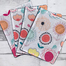 Load image into Gallery viewer, White and Bright Floral Unpaper Towels - Set of 4