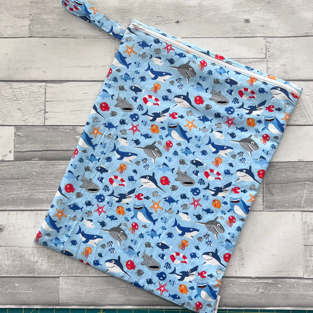 Sea Sharks Large Wet Bag