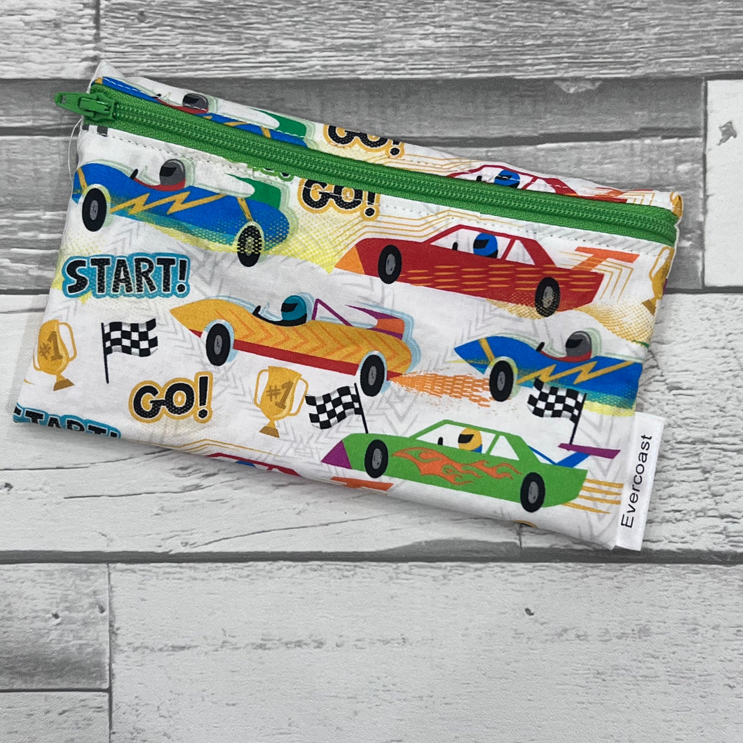 Race Cars Reusable Snack Bag