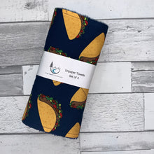 Load image into Gallery viewer, Tacos Unpaper Towels - Set of 4