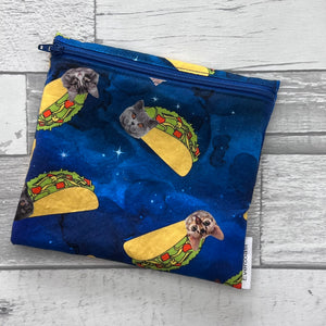 Galaxy Taco Cats Reusable Sandwich Bag